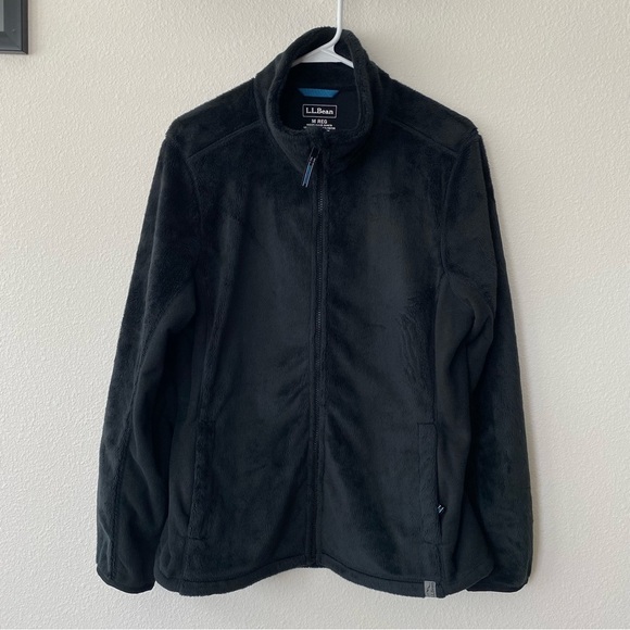 L.L. Bean Jackets & Blazers - L.L. Bean | Women's Cozy Full Zip Luxe Fleece Jacket Size Medium Black